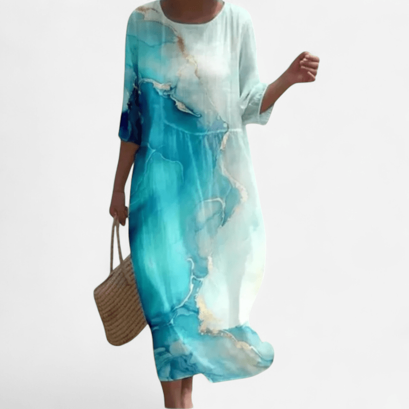 Québec Élégance Dress Mia - Robe élégante à fleurs pour toutes les occasions