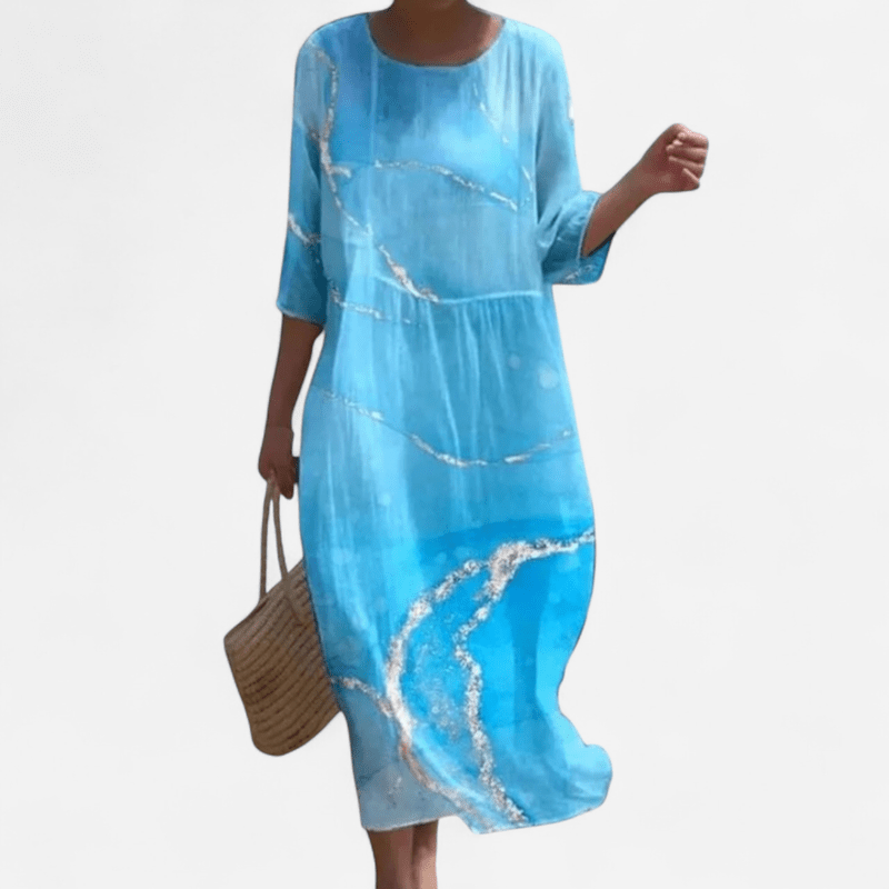 Québec Élégance Dress Mia - Robe élégante à fleurs pour toutes les occasions