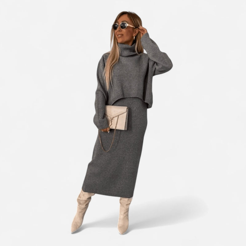 Québec Élégance Dress Nicolette - Ensemble de tricots pour femmes élégant et confortable