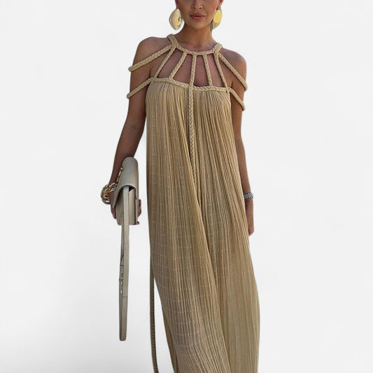 Québec Élégance Dress Wren - Robe Longue Confortable et Élégante pour Toutes Occasions