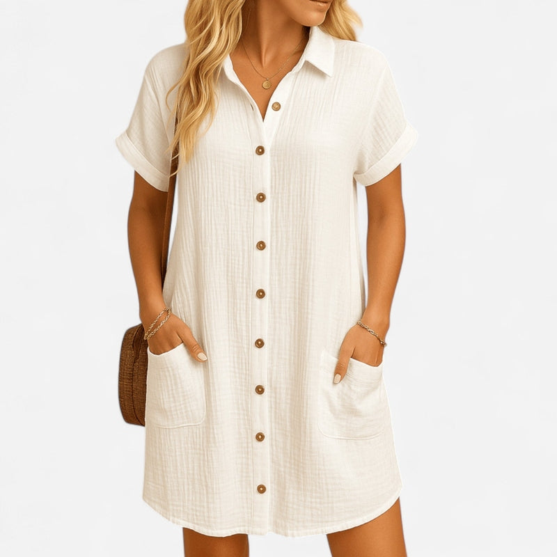 Québec Élégance Dresses Stina - Robe d'été légère et élégante pour femmes, idéale pour l'été