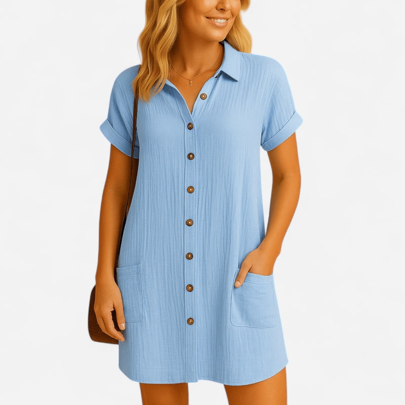 Québec Élégance Dresses Stina - Robe d'été légère et élégante pour femmes, idéale pour l'été