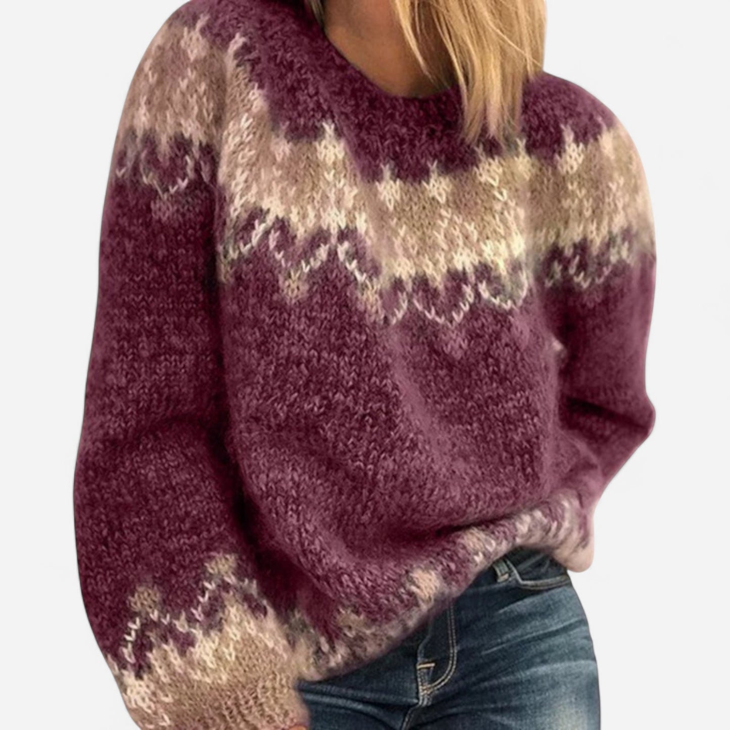 Elsa - Sweater en laine mohair pour l'hiver élégant
