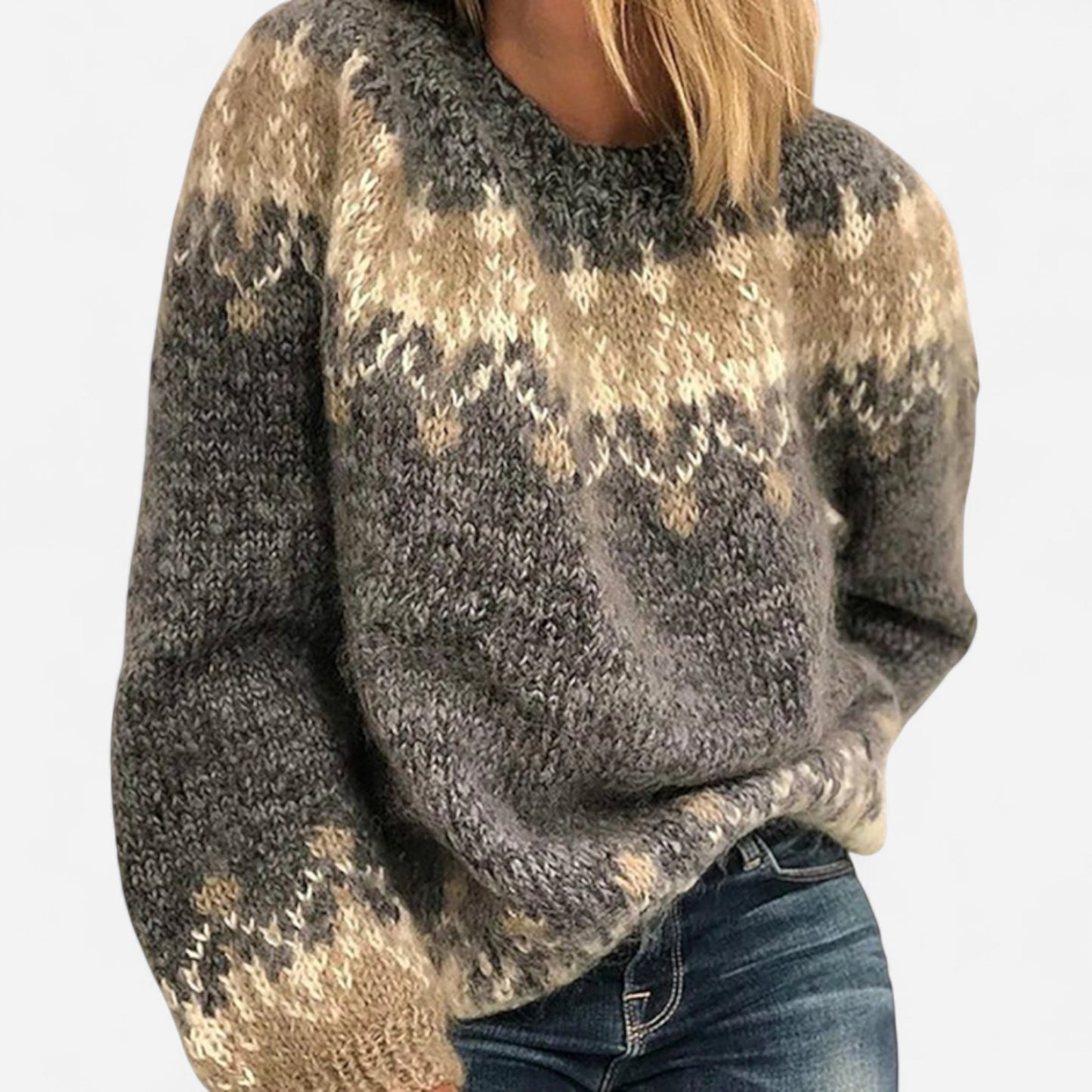 Elsa - Sweater en laine mohair pour l'hiver élégant