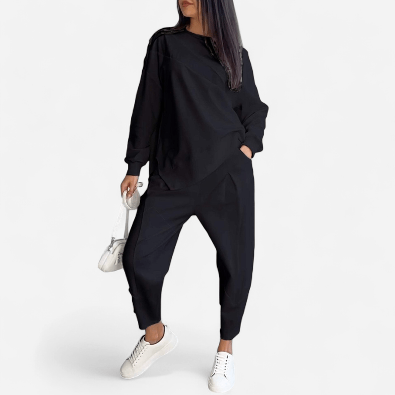 Québec Élégance Floriana - Ensemble deux pièces mode et ample pour le printemps