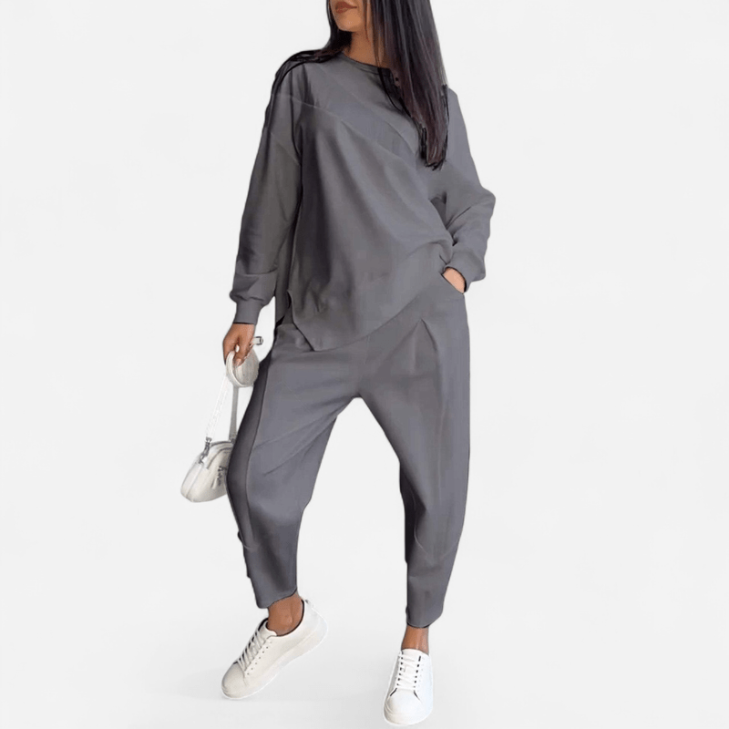 Québec Élégance Floriana - Ensemble deux pièces mode et ample pour le printemps
