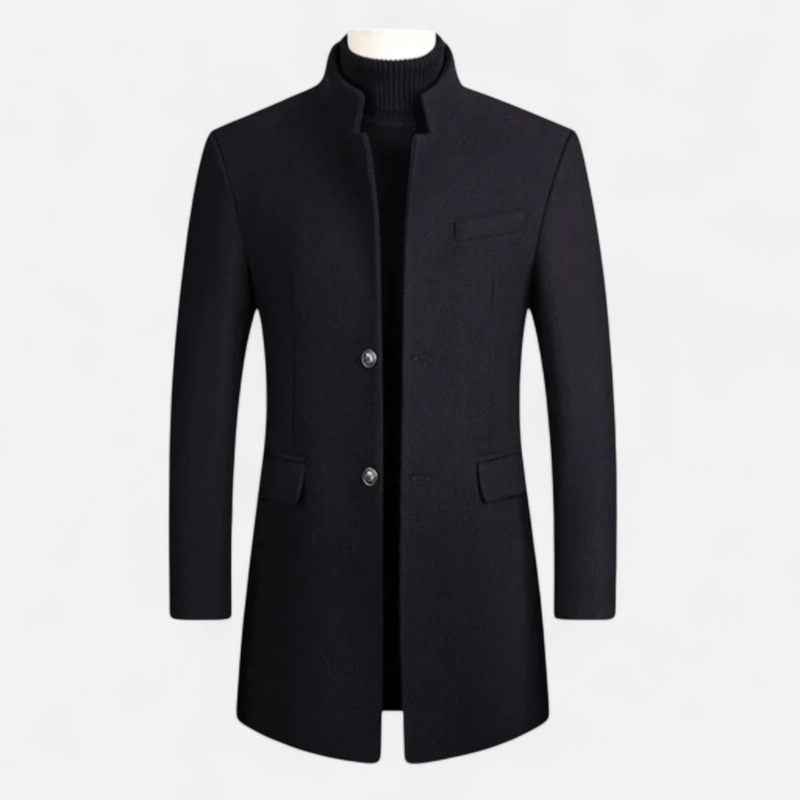 Québec Élégance Frederik - Manteau de laine occasionnel pour homme élégant