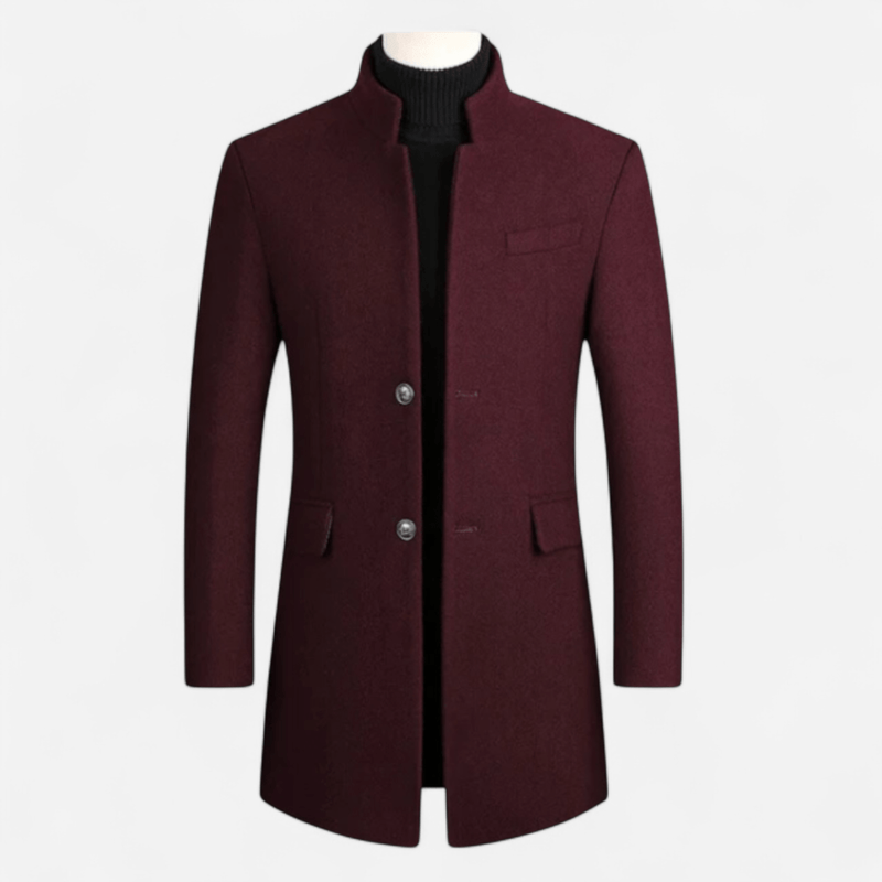 Québec Élégance Frederik - Manteau de laine occasionnel pour homme élégant