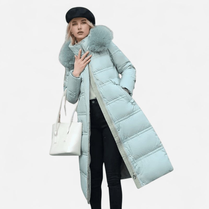 Québec Élégance Jacket & Coats Lilia - Luxueuse parka d'hiver avec col en fausse fourrure