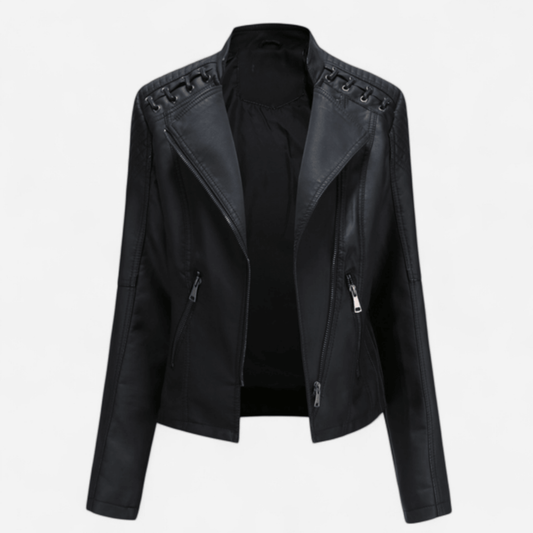 Québec Élégance Jacket Debby - Veste en cuir élégante et intemporelle pour femme