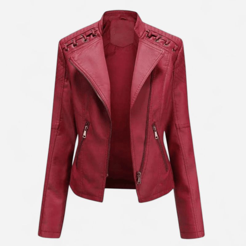 Québec Élégance Jacket Debby - Veste en cuir élégante et intemporelle pour femme