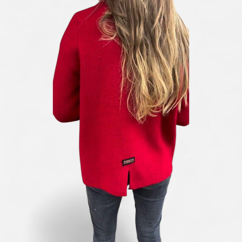 Québec Élégance Jacket Nina - Veste cardigan élégante en laine douce