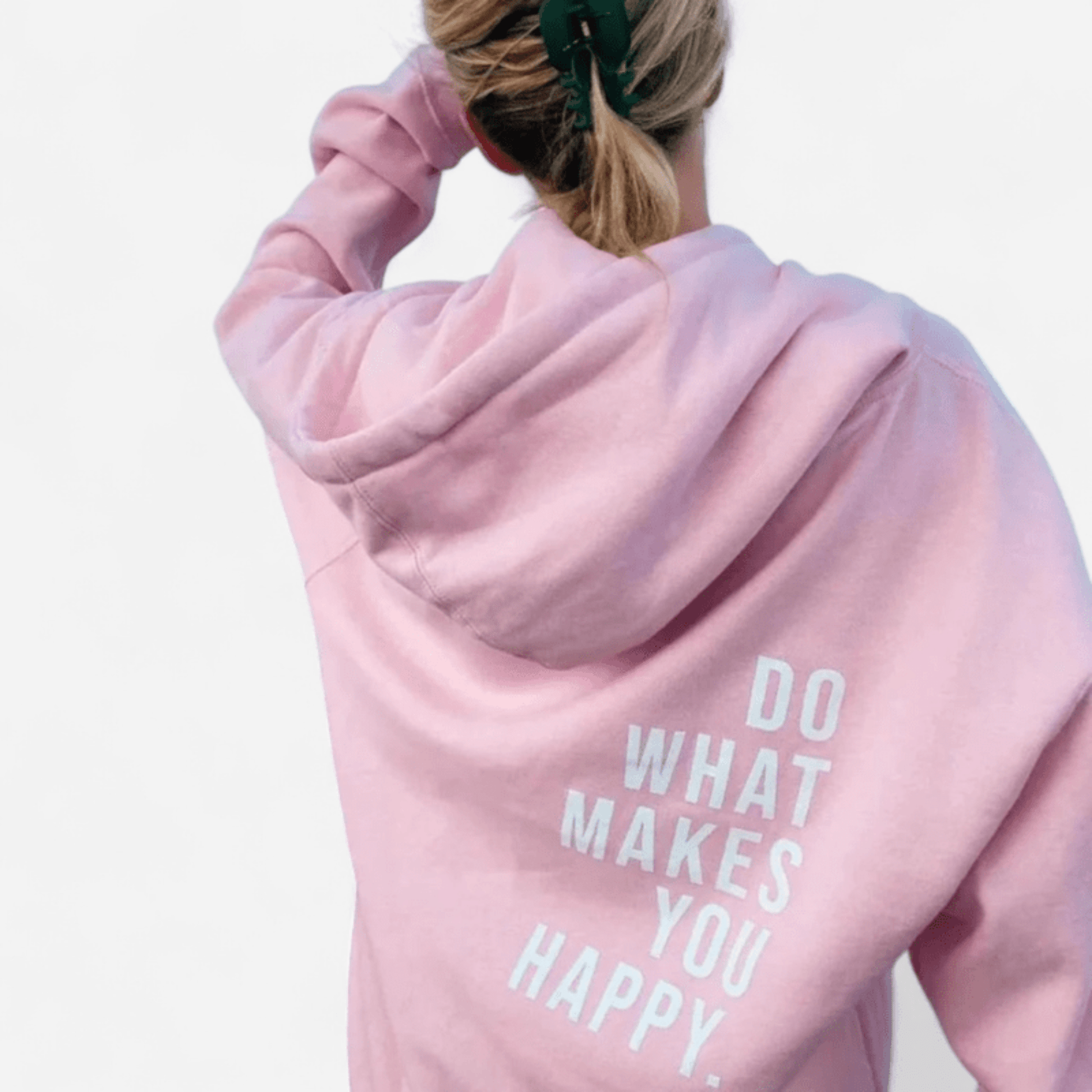 Québec Élégance Jade - Hoodie confort et style oversized en rose pastel