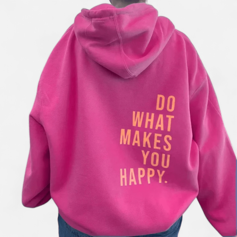 Québec Élégance Jade - Hoodie confort et style oversized en rose pastel