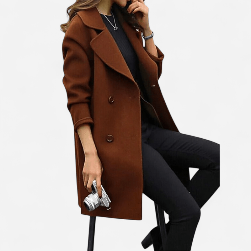 Québec Élégance Jane - Manteau indémodable pour femme au style élégant