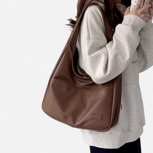 Québec Élégance Leather bags Amanda - Sac en cuir chic avec rangement optimal et pratique