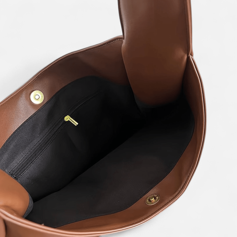 Québec Élégance Leather bags Amanda - Sac en cuir chic avec rangement optimal et pratique