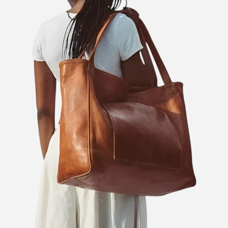 Québec Élégance Leather bags Aurora - Sac à bandoulière en cuir vintage élégant et durable