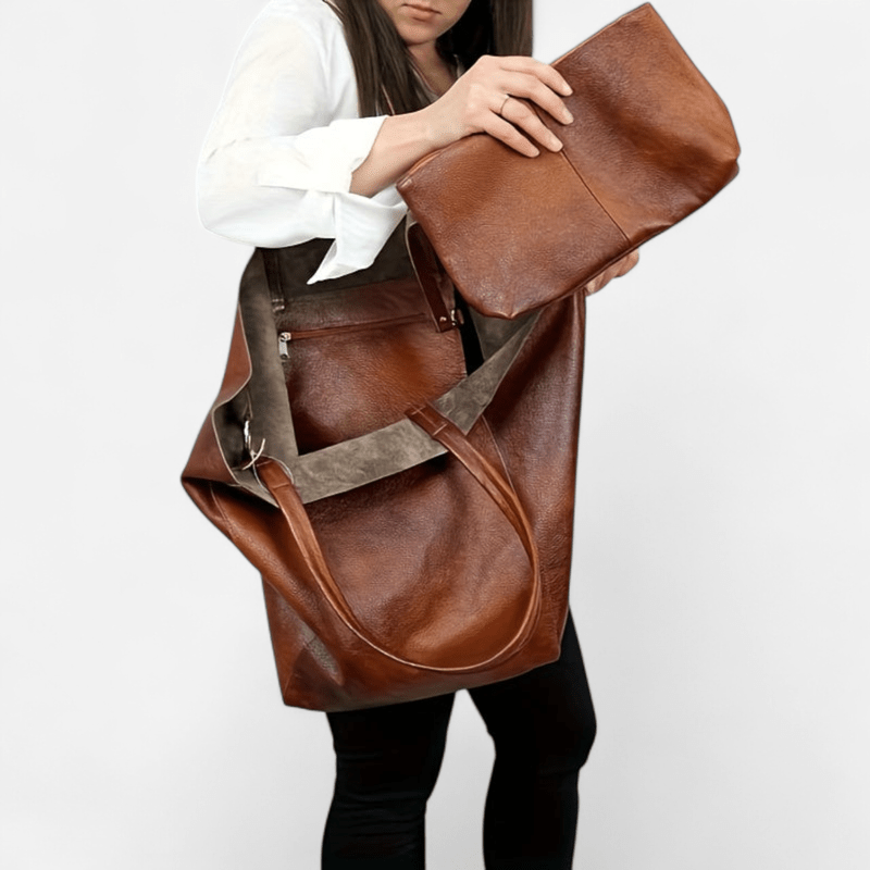 Québec Élégance Leather bags Benthe - Sac en cuir élégant avec bandoulière réglable