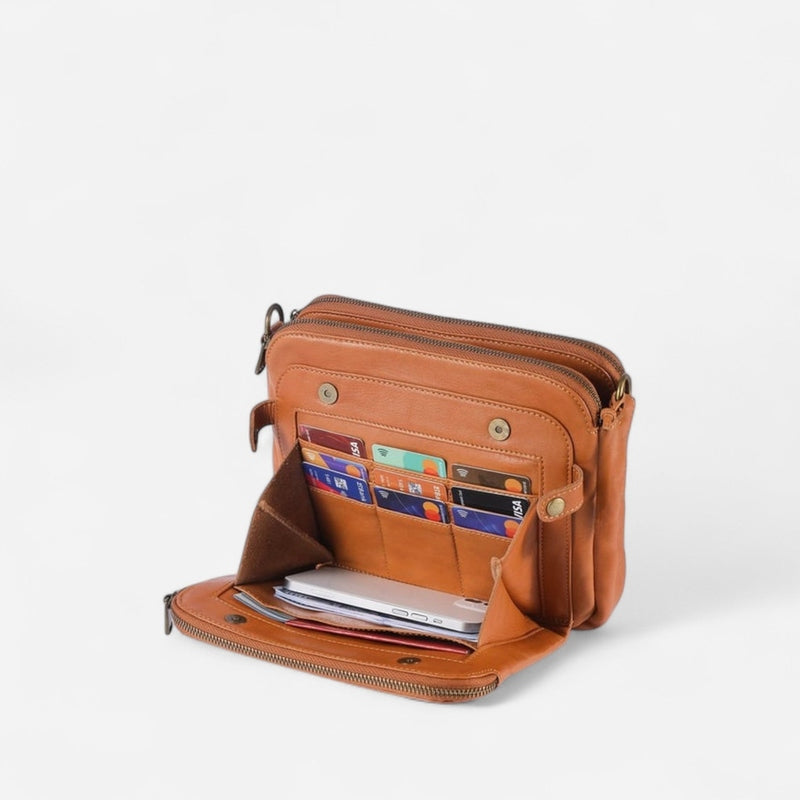 Québec Élégance Leather bags Daisy - Sac en cuir de haute qualité avec rangement intelligent