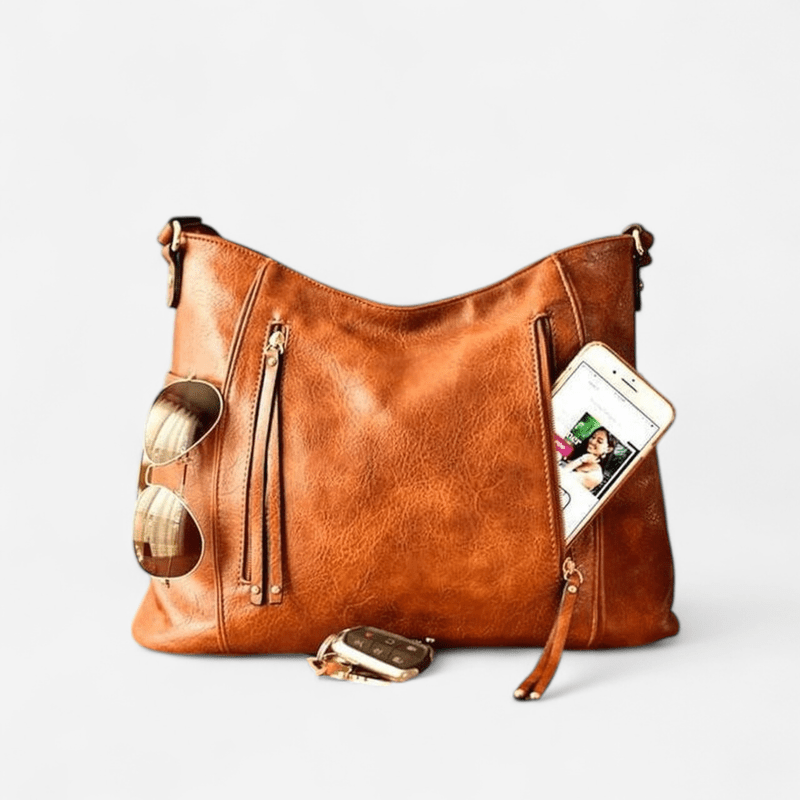 Québec Élégance Leather bags Daniella - Sac en cuir vintage élégant et pratique pour femmes