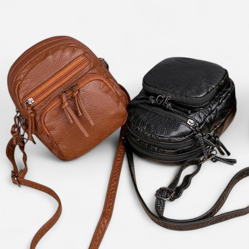 Québec Élégance Leather bags Ellena - Sac à bandoulière en cuir élégant et pratique