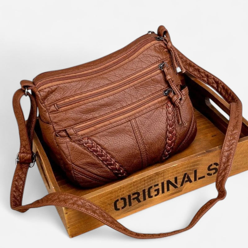 Québec Élégance Leather bags Freya - Sac en cuir souple avec design élégant et pratique
