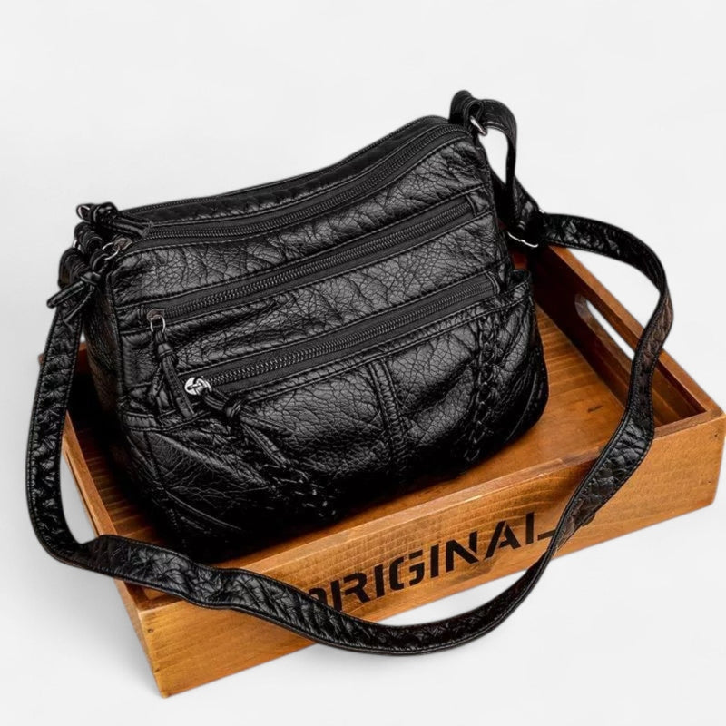 Québec Élégance Leather bags Freya - Sac en cuir souple avec design élégant et pratique