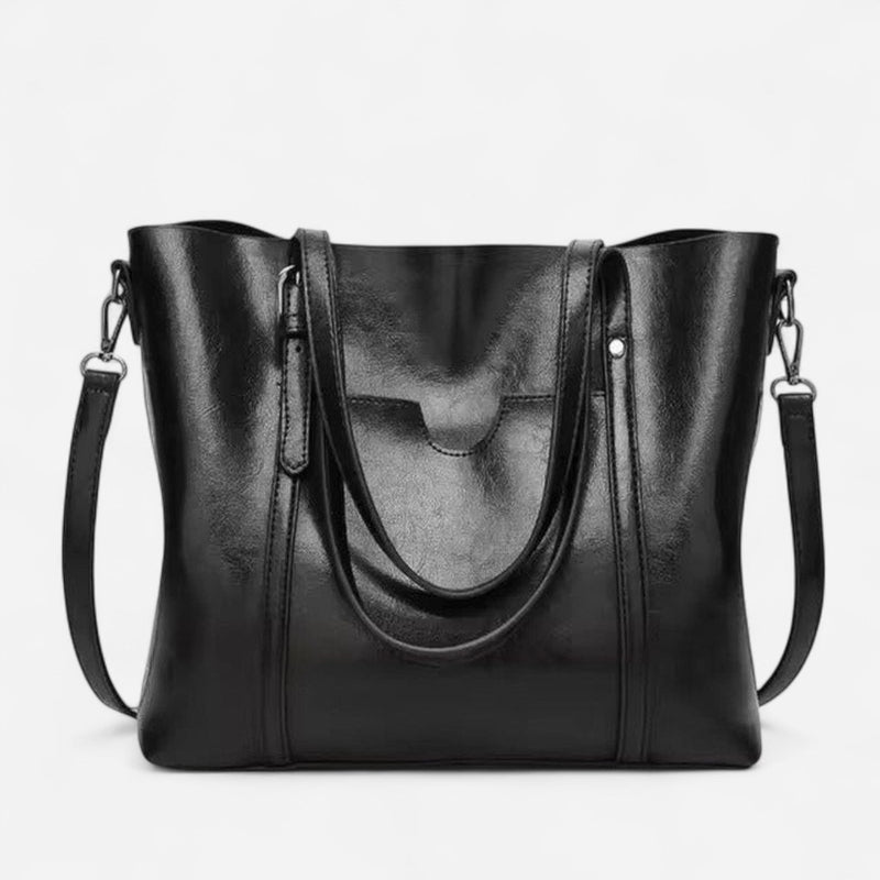 Québec Élégance Leather bags Hazel - Sac fourre-tout élégant en matériau doux et spacieux
