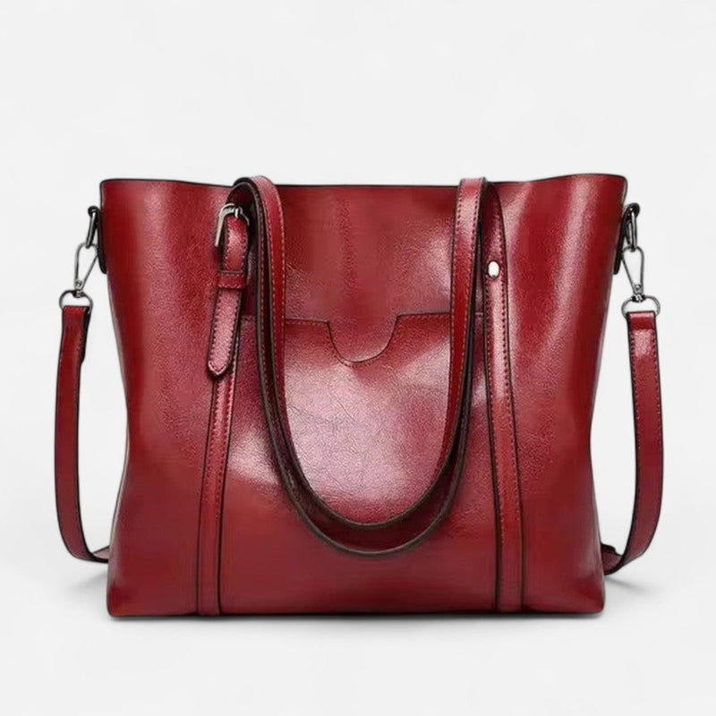 Québec Élégance Leather bags Hazel - Sac fourre-tout élégant en matériau doux et spacieux