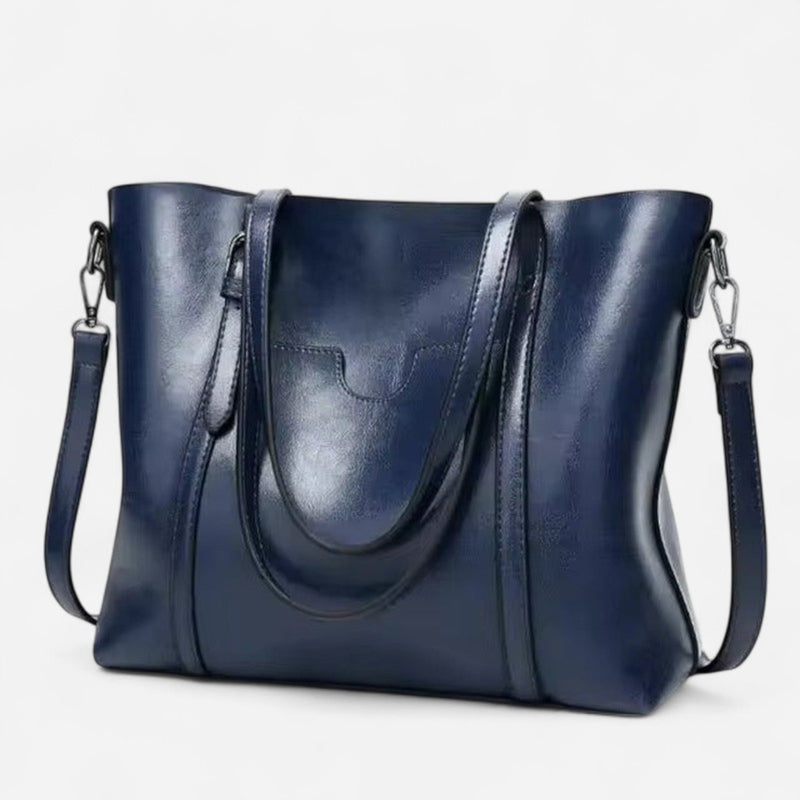 Québec Élégance Leather bags Hazel - Sac fourre-tout élégant en matériau doux et spacieux