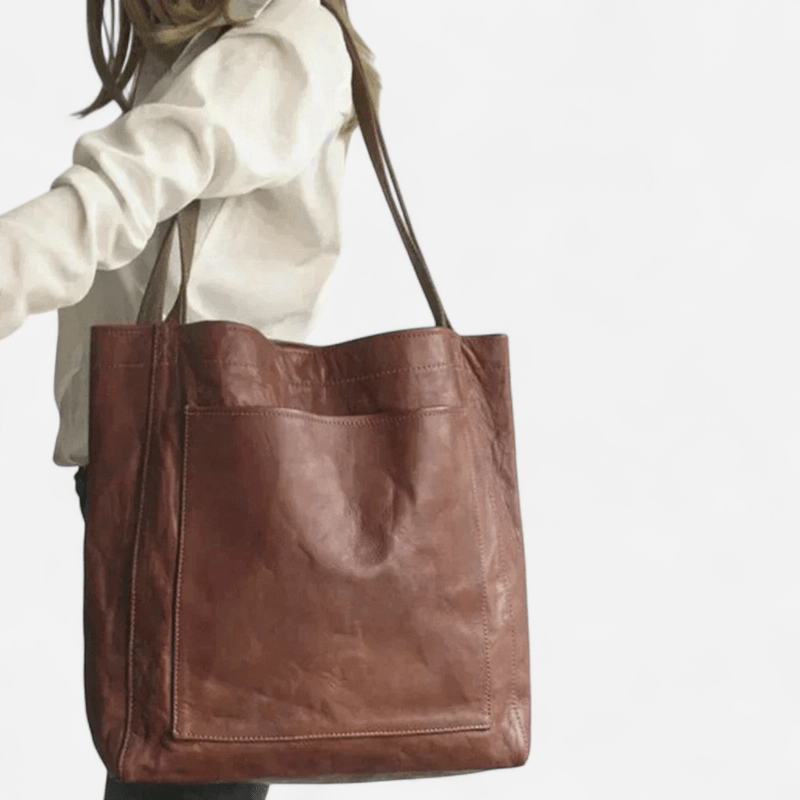 Québec Élégance Leather bags Ilse - Sac en cuir élégant avec compartiments spacieux