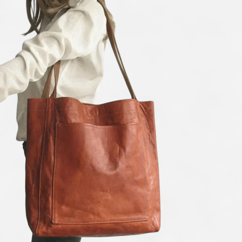 Québec Élégance Leather bags Ilse - Sac en cuir élégant avec compartiments spacieux