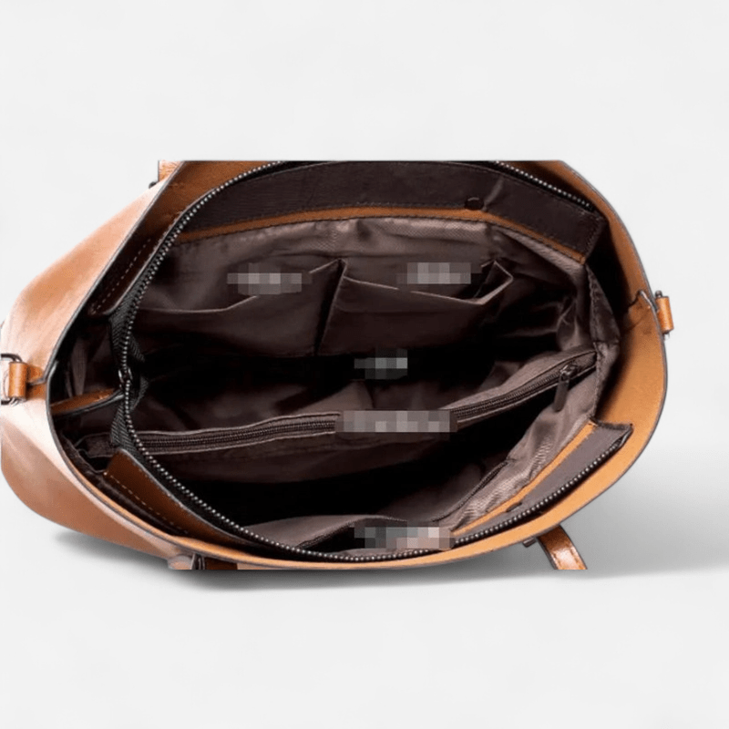 Québec Élégance Leather bags Jamy - Sac à main en cuir vintage élégant et pratique