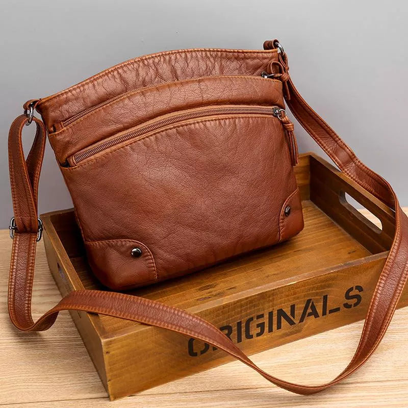 Québec Élégance Leather bags Jane - Sac à bandoulière en cuir élégant et durable