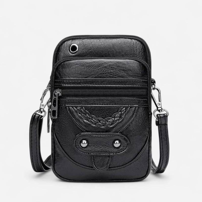 Québec Élégance Leather bags Velicia - Sac à bandoulière vintage en cuir élégant et pratique