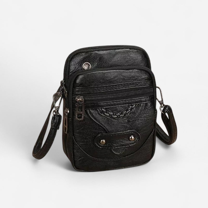 Québec Élégance Leather bags Velicia - Sac à bandoulière vintage en cuir élégant et pratique