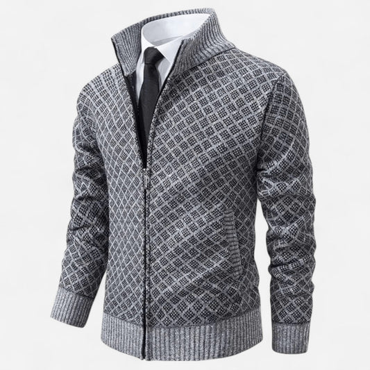 Québec Élégance Mens Sweater Ortans - Veste d'extérieur chic pour hommes avec style moderne