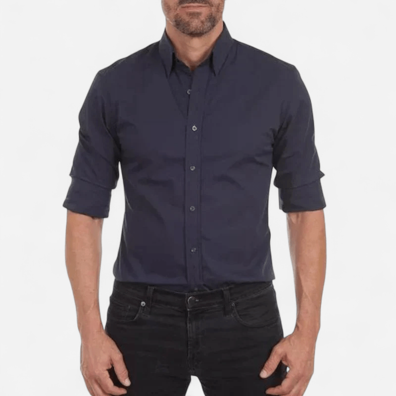 Québec Élégance Milan - Chemise à fermeture éclair élégante et ajustée