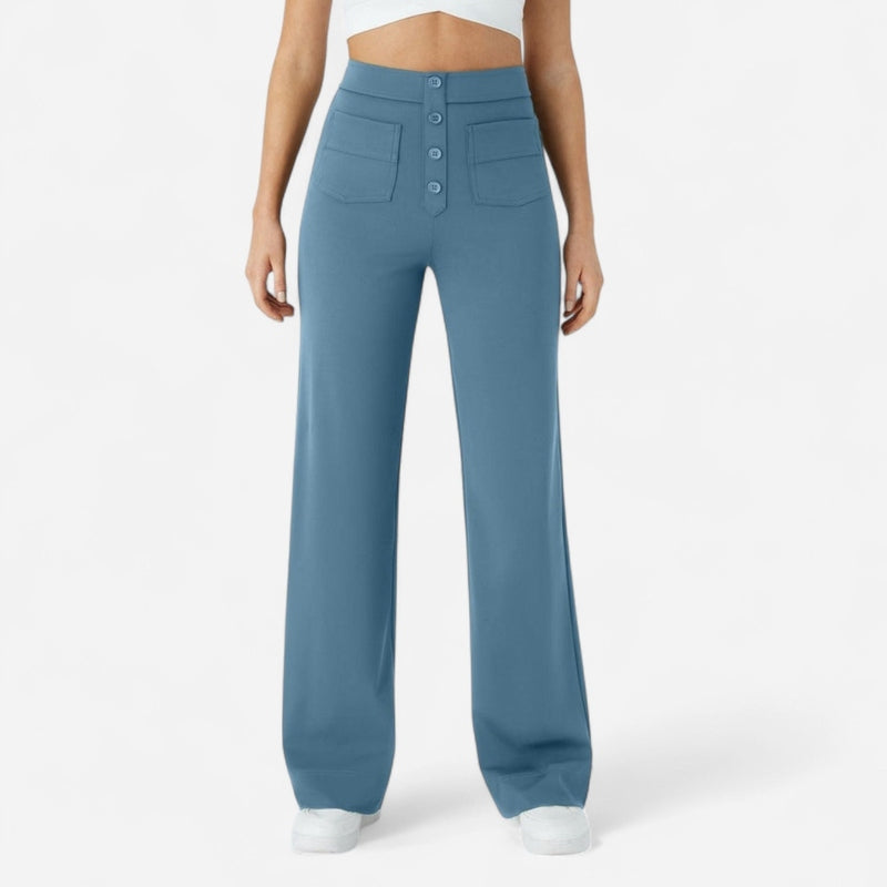 Québec Élégance Pants Jade - Pantalons Élastiques Confortables pour un Confort Optimal