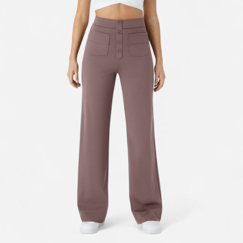 Québec Élégance Pants Jade - Pantalons Élastiques Confortables pour un Confort Optimal