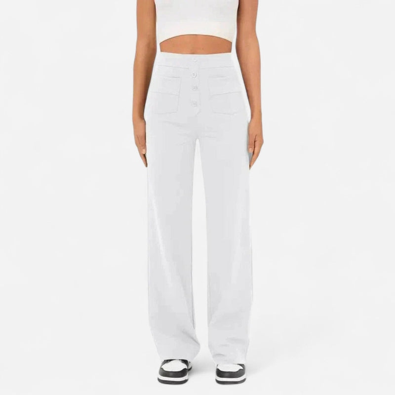 Québec Élégance Pants Jade - Pantalons Élastiques Confortables pour un Confort Optimal
