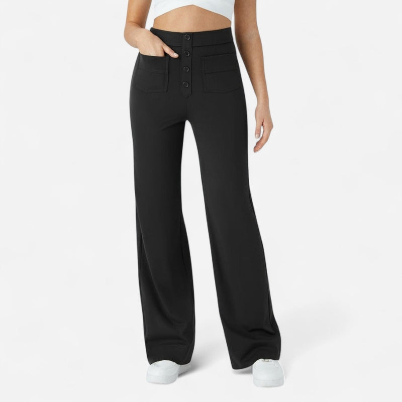Québec Élégance Pants Jade - Pantalons Élastiques Confortables pour un Confort Optimal