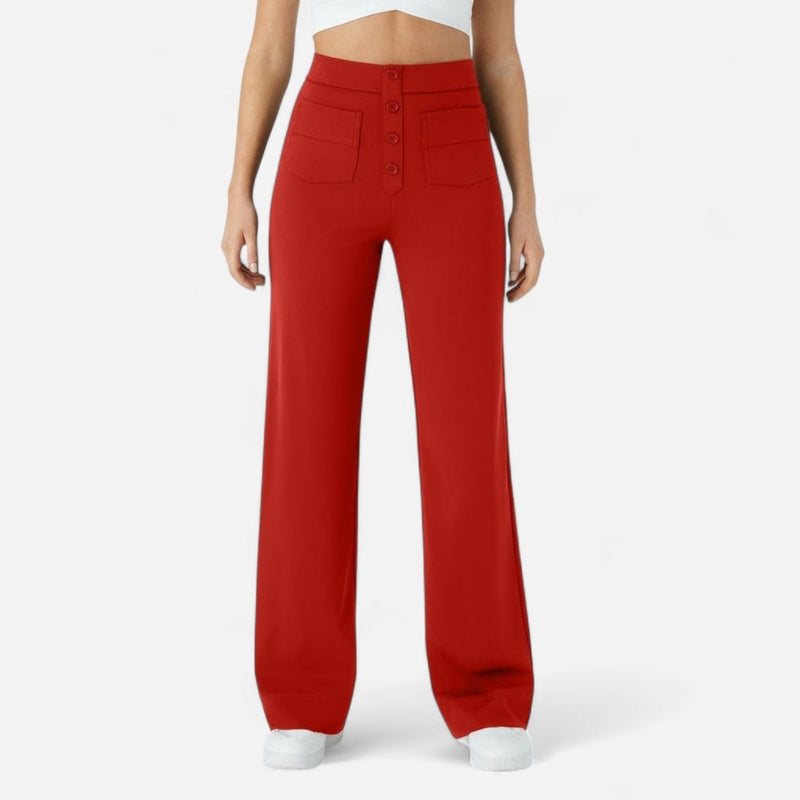 Québec Élégance Pants Jade - Pantalons Élastiques Confortables pour un Confort Optimal
