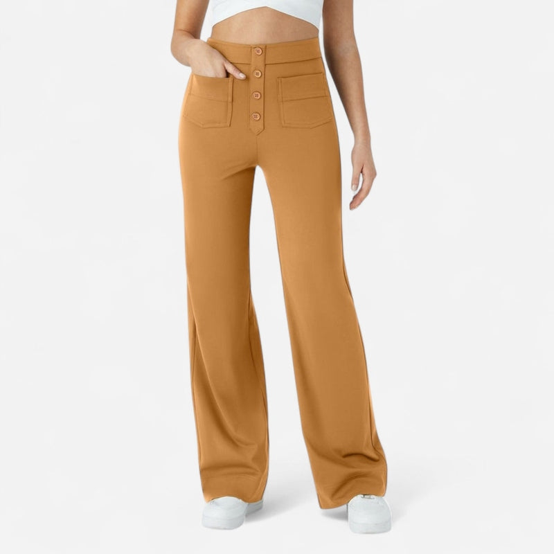 Québec Élégance Pants Jade - Pantalons Élastiques Confortables pour un Confort Optimal