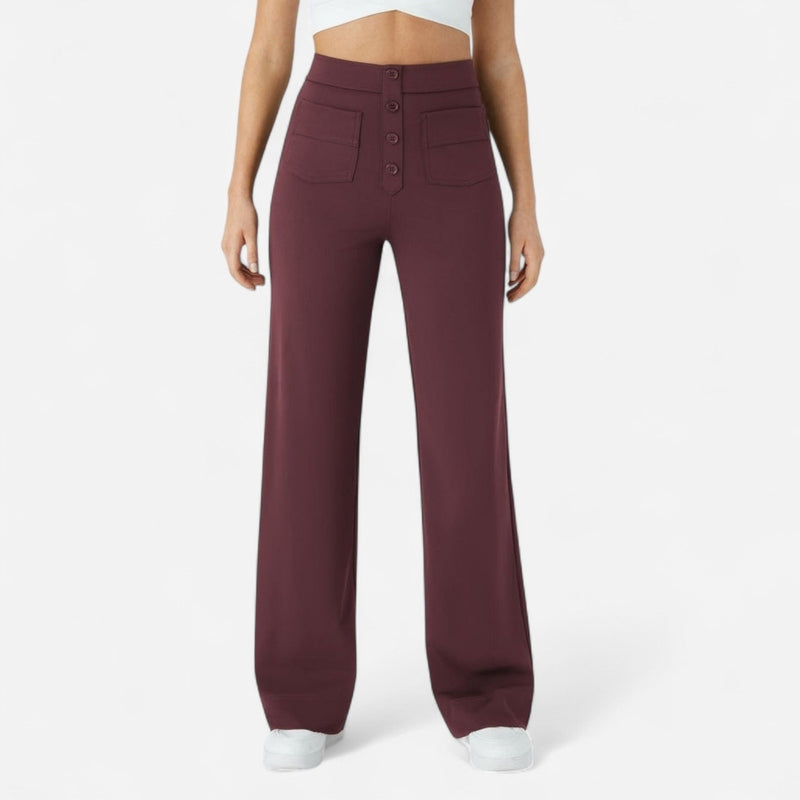 Québec Élégance Pants Jade - Pantalons Élastiques Confortables pour un Confort Optimal