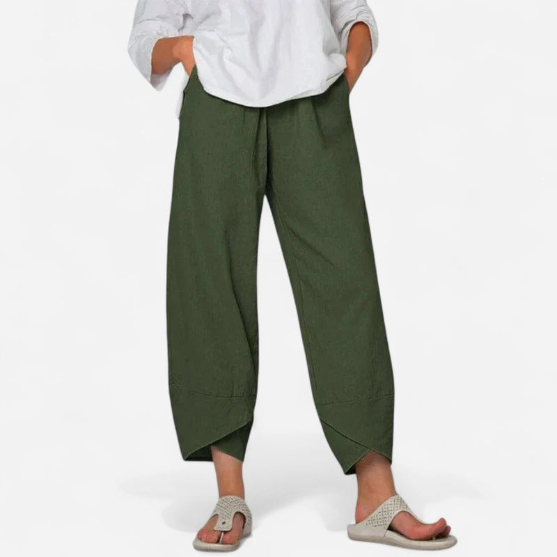 Québec Élégance Pants Tarni - Pantalons Chic Été Élégants et Confortables pour Femme
