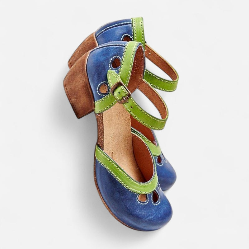 Québec Élégance Sandals Celda - Sandales à Talons Bas Confortables et Ergonomiques