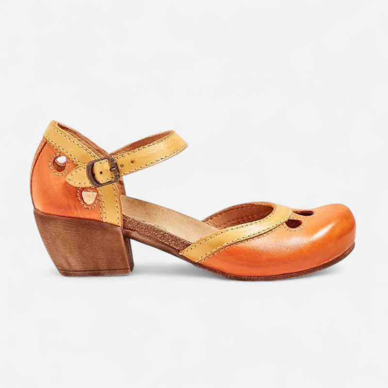 Québec Élégance Sandals Celda - Sandales à Talons Bas Confortables et Ergonomiques