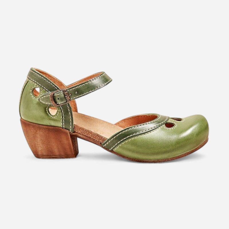Québec Élégance Sandals Celda - Sandales à Talons Bas Confortables et Ergonomiques